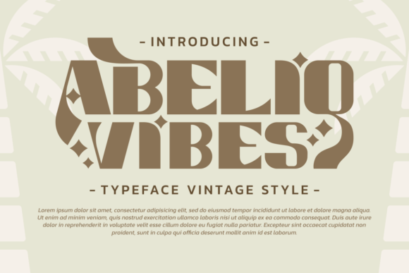 Abeliq Vibes: Bold Typography for Authentic Branding