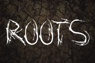 Roots: A Spooky Display Font for Halloween Design