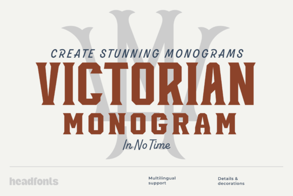 Victorian Monogram: A Display Font for Timeless Design